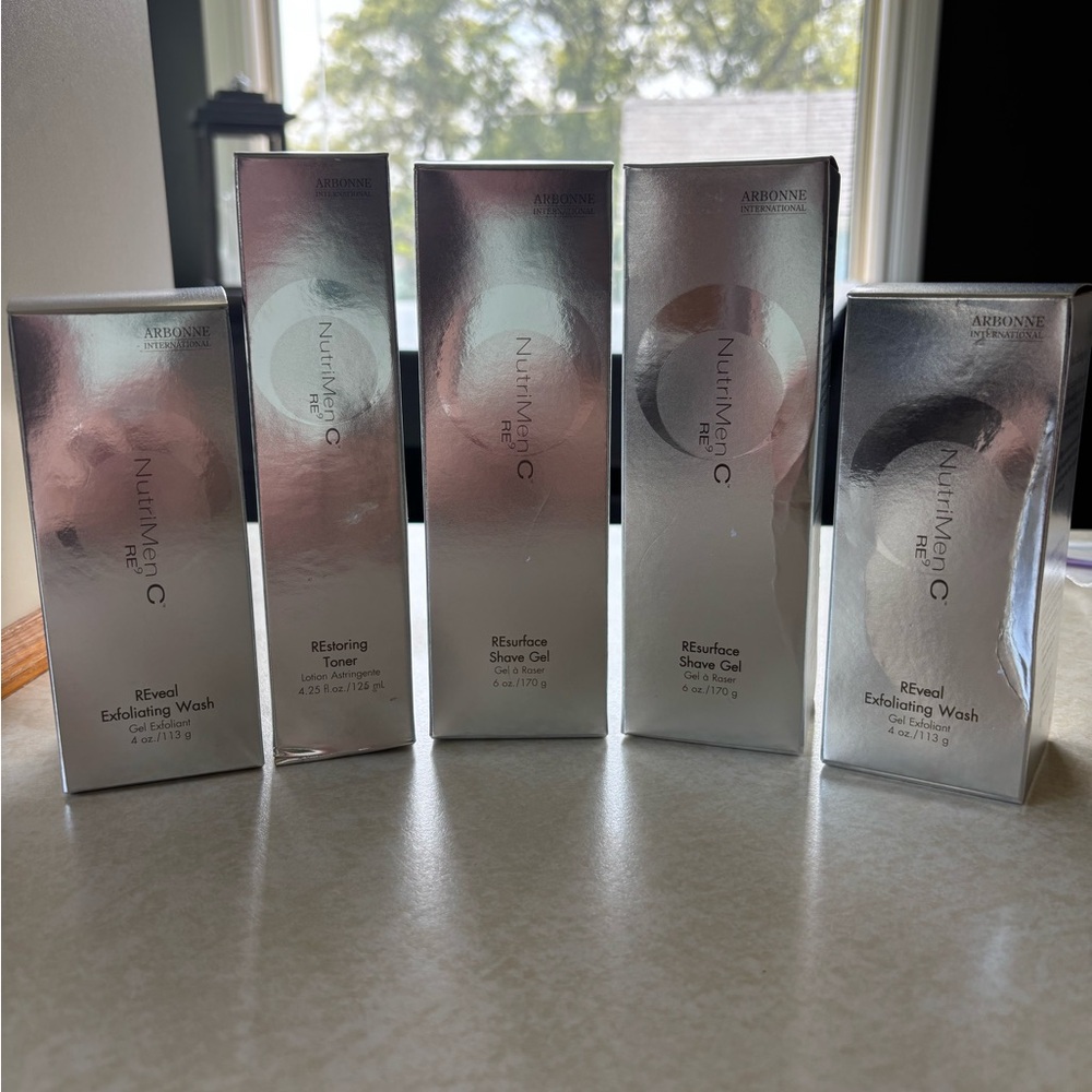 Arbonne NutrimenC RE9 Skincare Collection in Silver